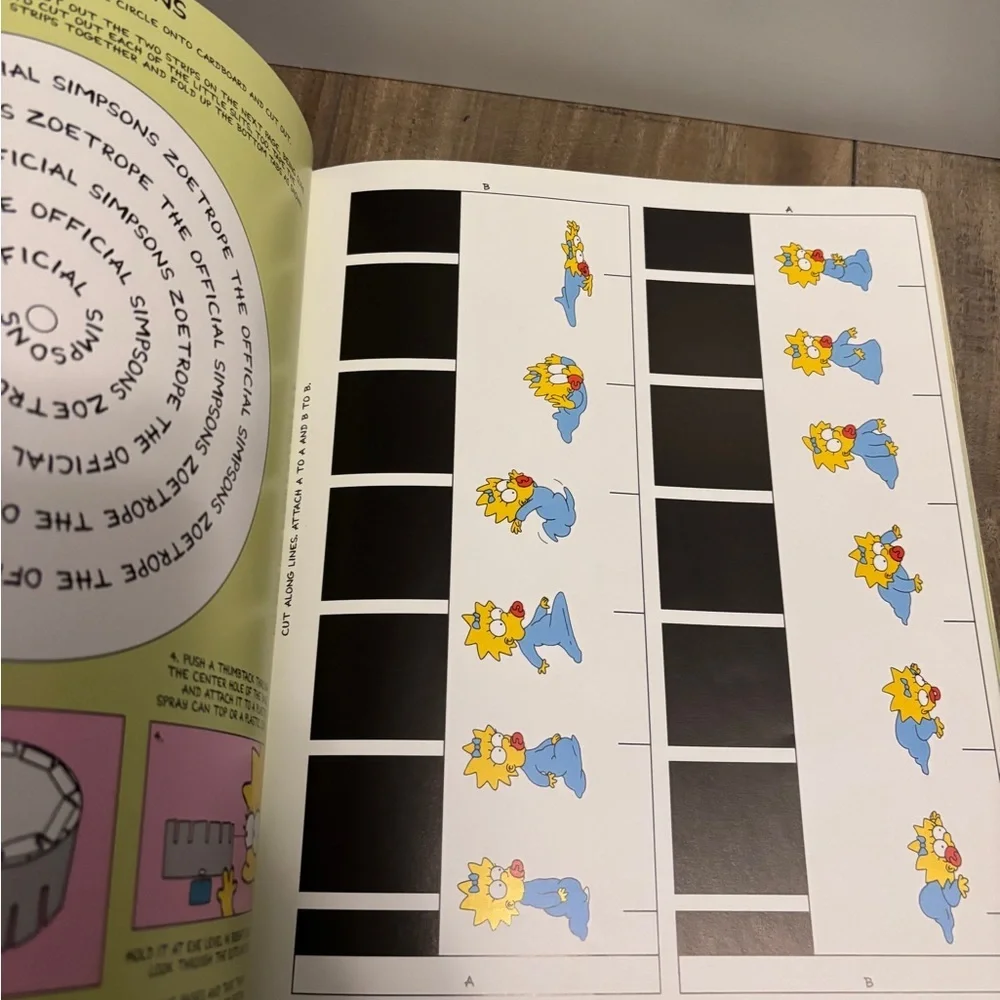 Vintage 1991 The Simpsons Rainy Day Fun Book - Picture 5 of 8